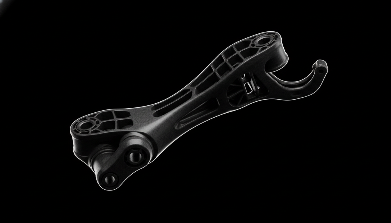 High-precision carbon-fiber reinforced robotic limb component manufactured via injection molding