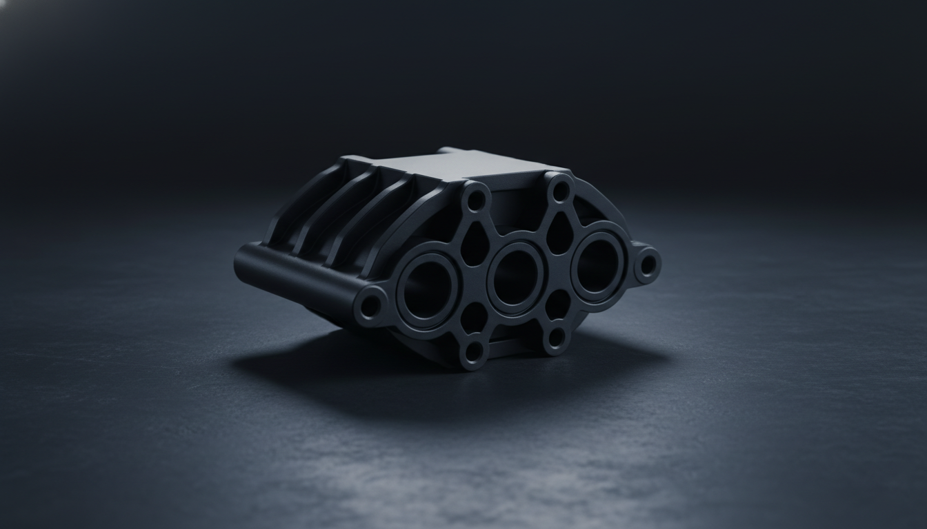 Injection molded glass-filled nylon actuator housing for humanoid robotics with micron-level tolerances