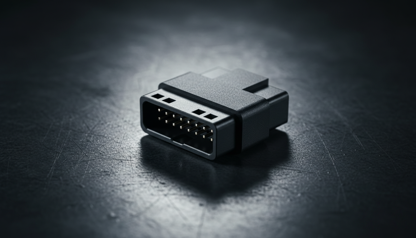 Precision thin-wall LCP injection molded electronic connector.