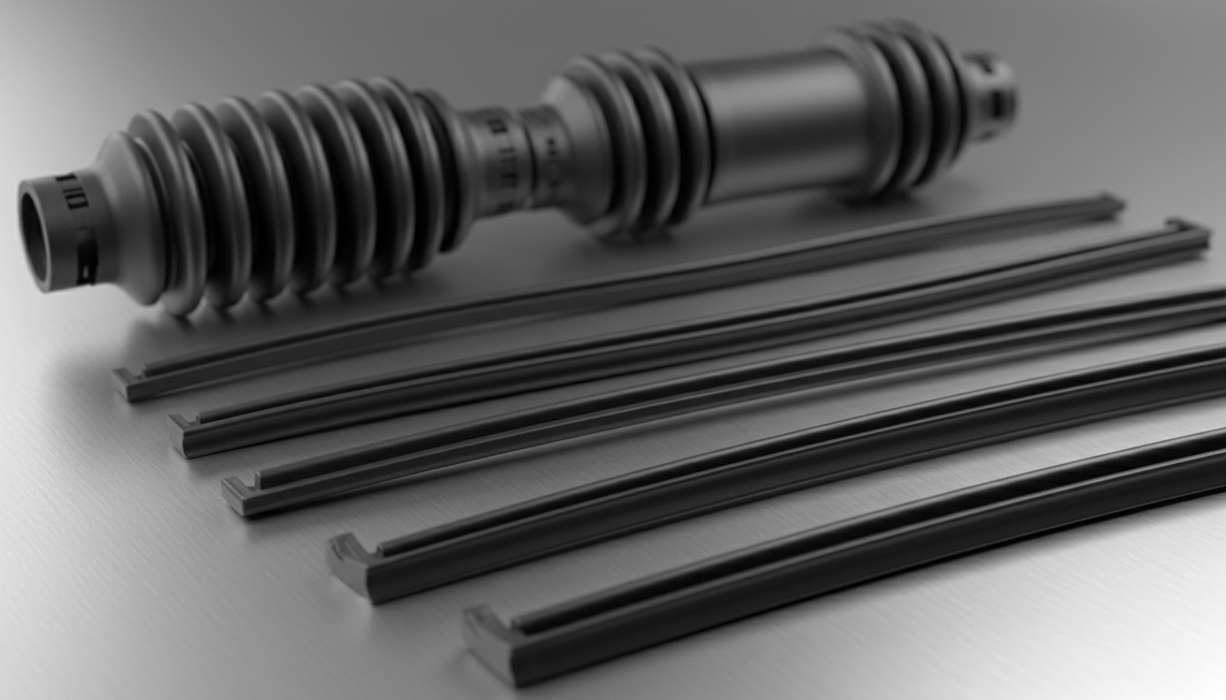 High-durability-custom-injection-molded-matte-black-TPV-automotive-weather-seals-and-flexible-bellows-1