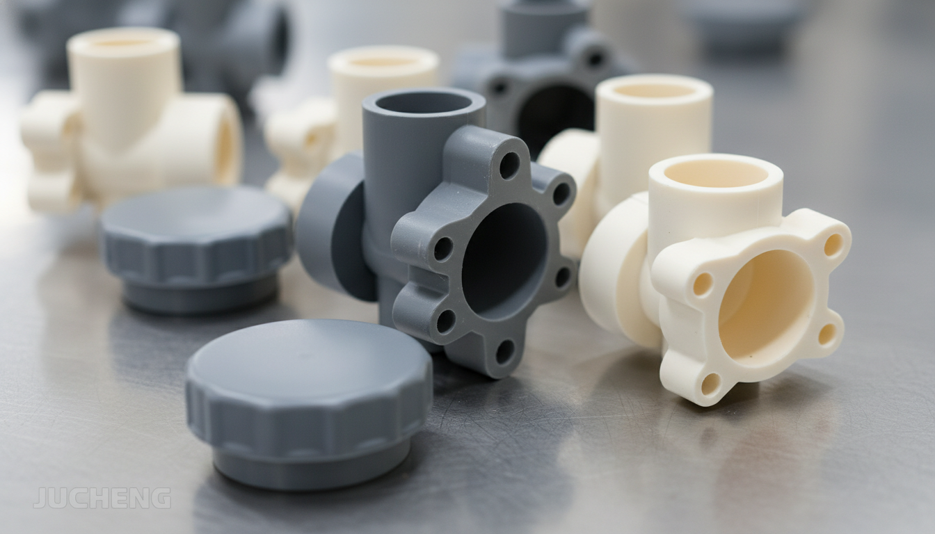 Precision-injection-molded-copolymer-POM-water-valves-and-fuel-caps-made-of-Celanese-Celcon-M90