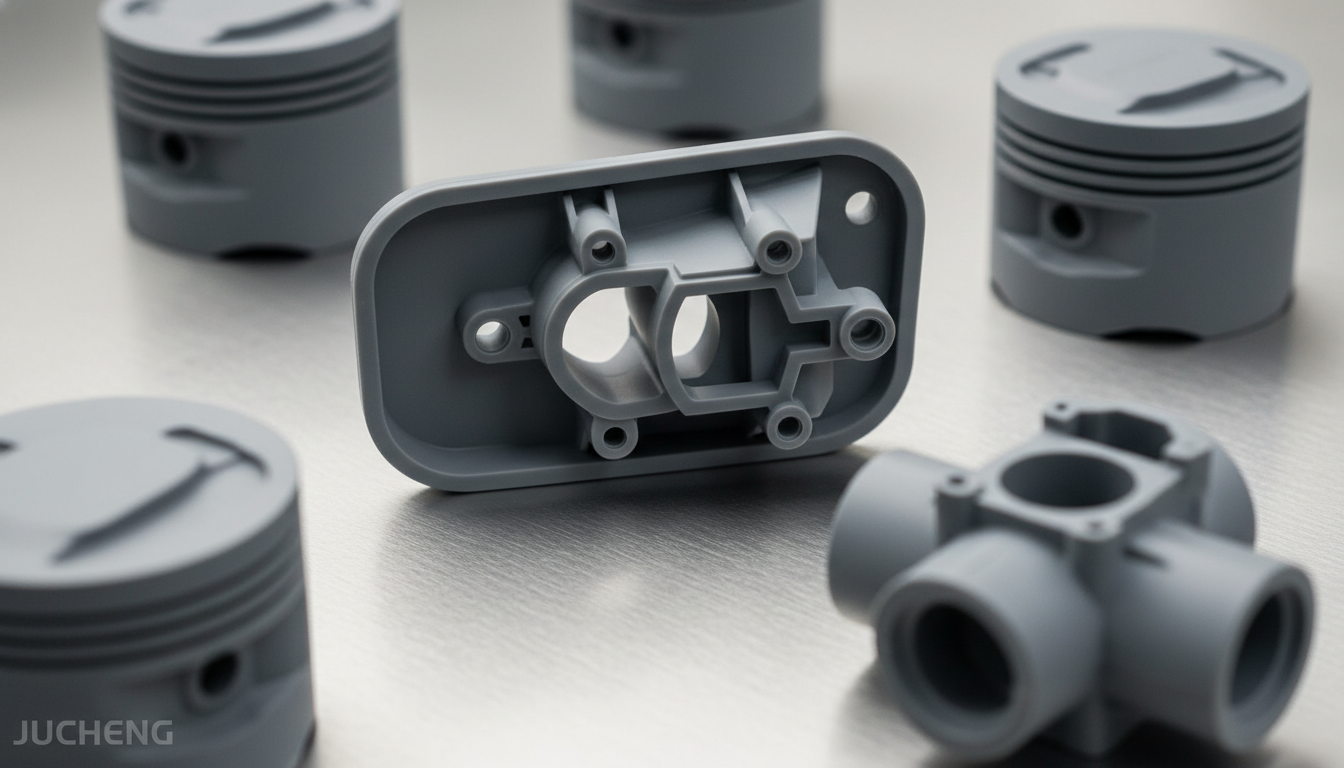 Precision-injection-molded-grey-Fortron-6165A6-mineral-filled-PPS-automotive-pump-housings