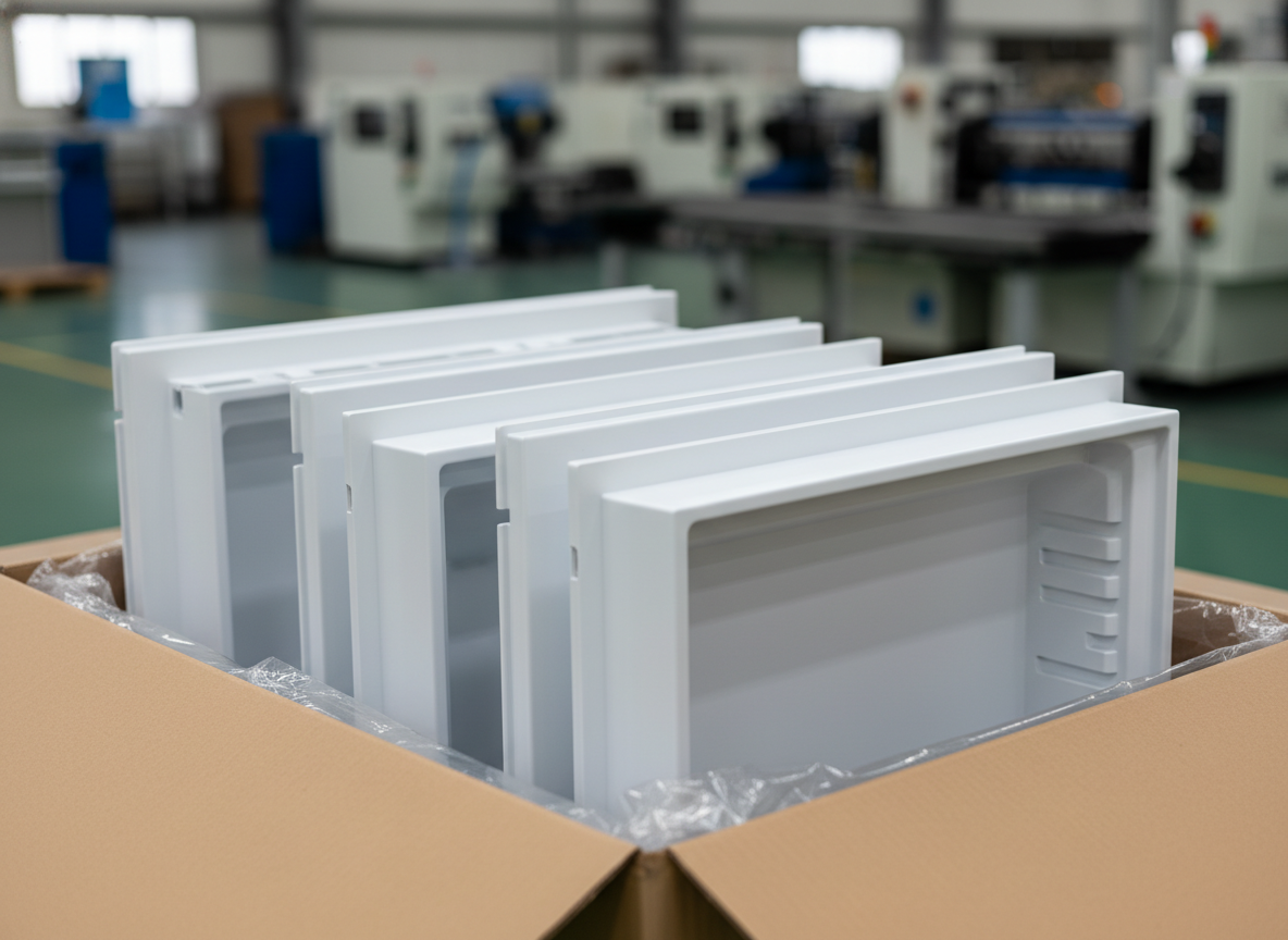 Precision-injection-molded-high-impact-white-HIPS-refrigeration-components-made-from-Trinseo-STYRON-A-tech-1175-1