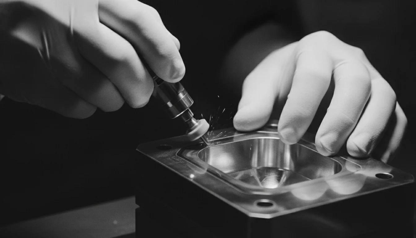 In-house-hand-polishing-of-steel-injection-molds-to-achieve-SPI-A-1-mirror-finish