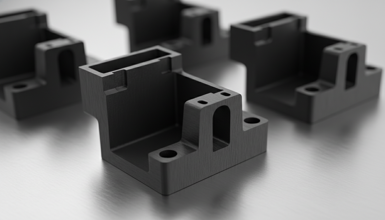 Precision-injection-molded-black-Lexan-3412-20-glass-filled-PC-brackets