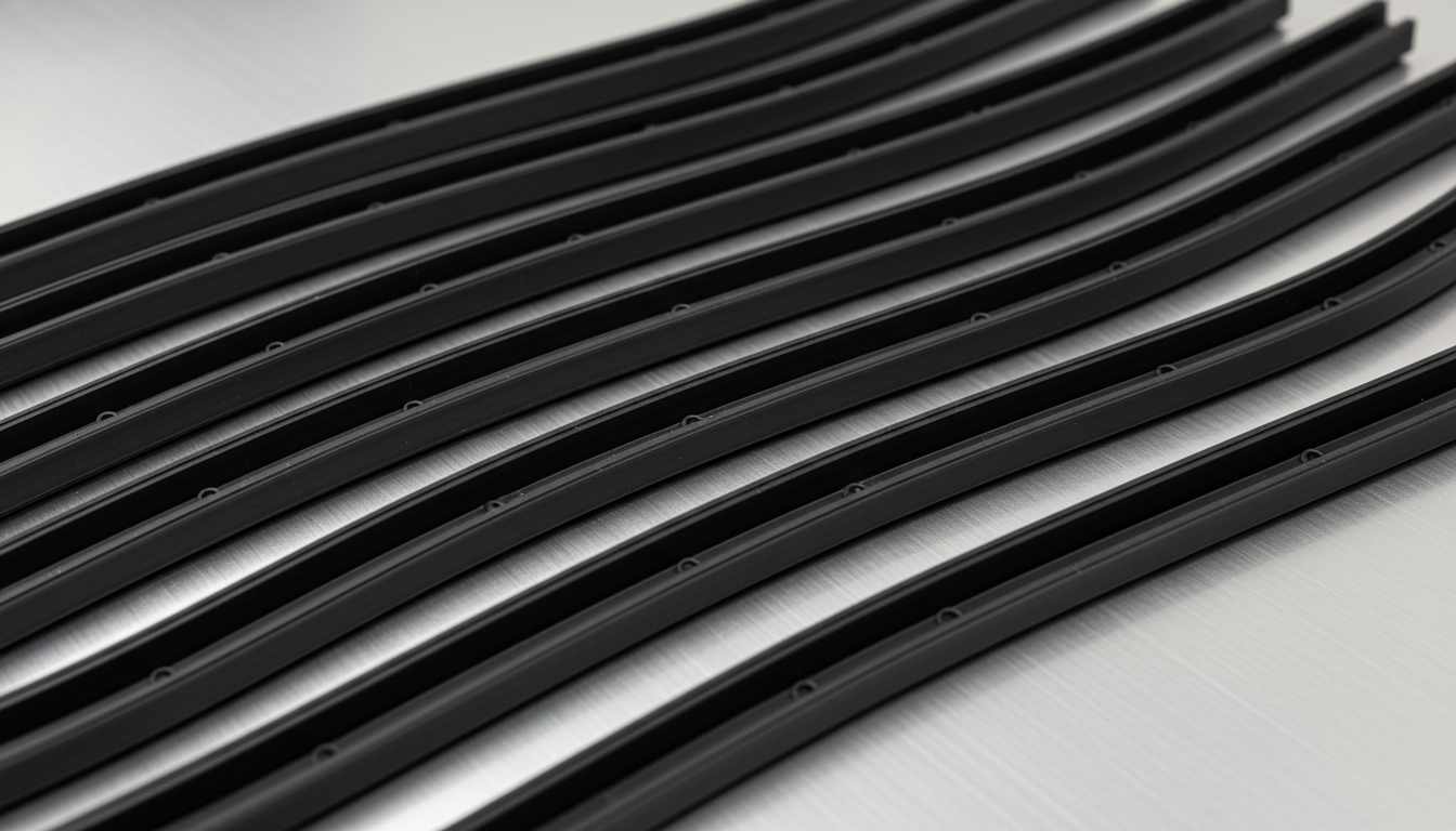 Precision-injection-molded-black-Santoprene-121-67-TPV-UV-resistant-automotive-gaskets