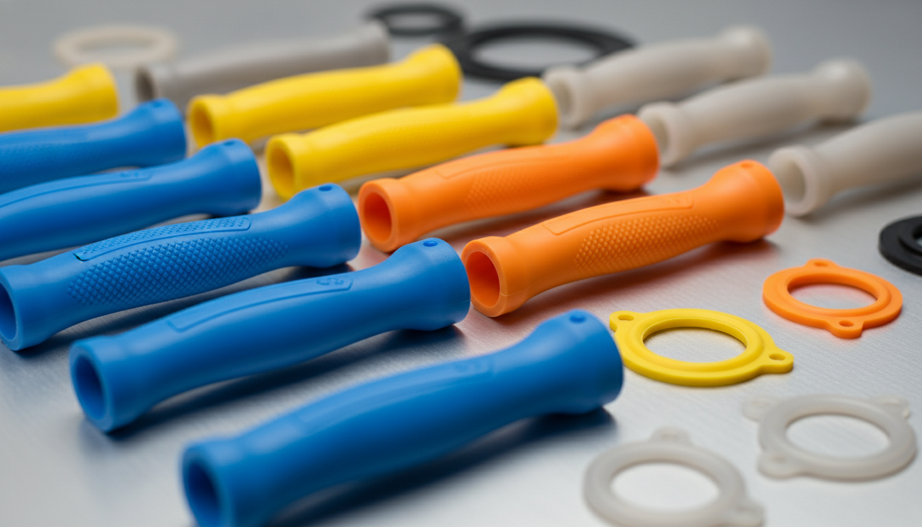 Precision-injection-molded-neutral-color-Santoprene-8211-75-TPV-consumer-grips-and-gaskets