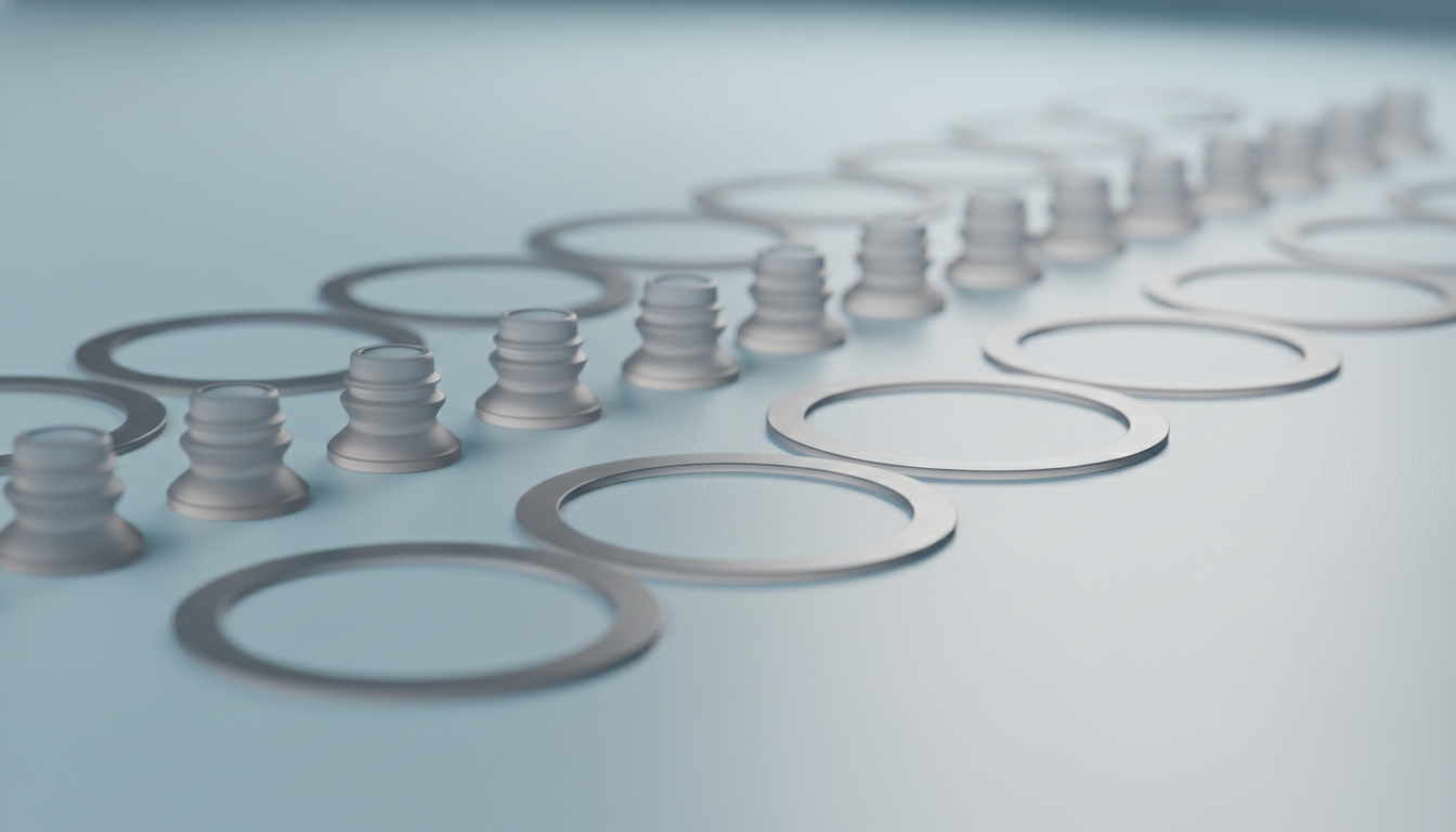 Precision-injection-molded-translucent-Elastollan-1185A-TPU-medical-gaskets