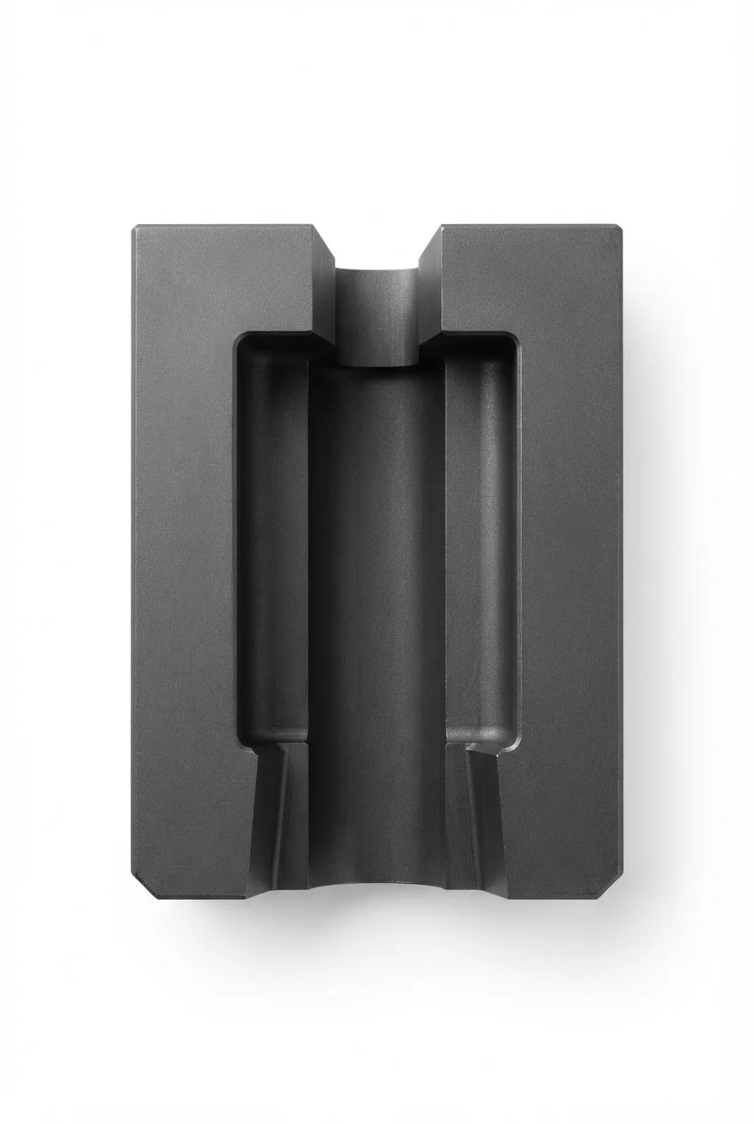Hardened-H13-tool-steel-mold-core-for-abrasive-polymer-injection-molding