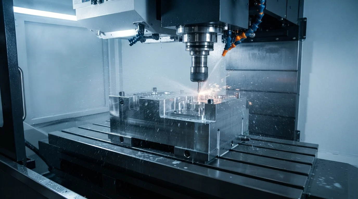 In-house-5-axis-CNC-machining-of-complex-tool-steel-injection-molds-at-Jucheng