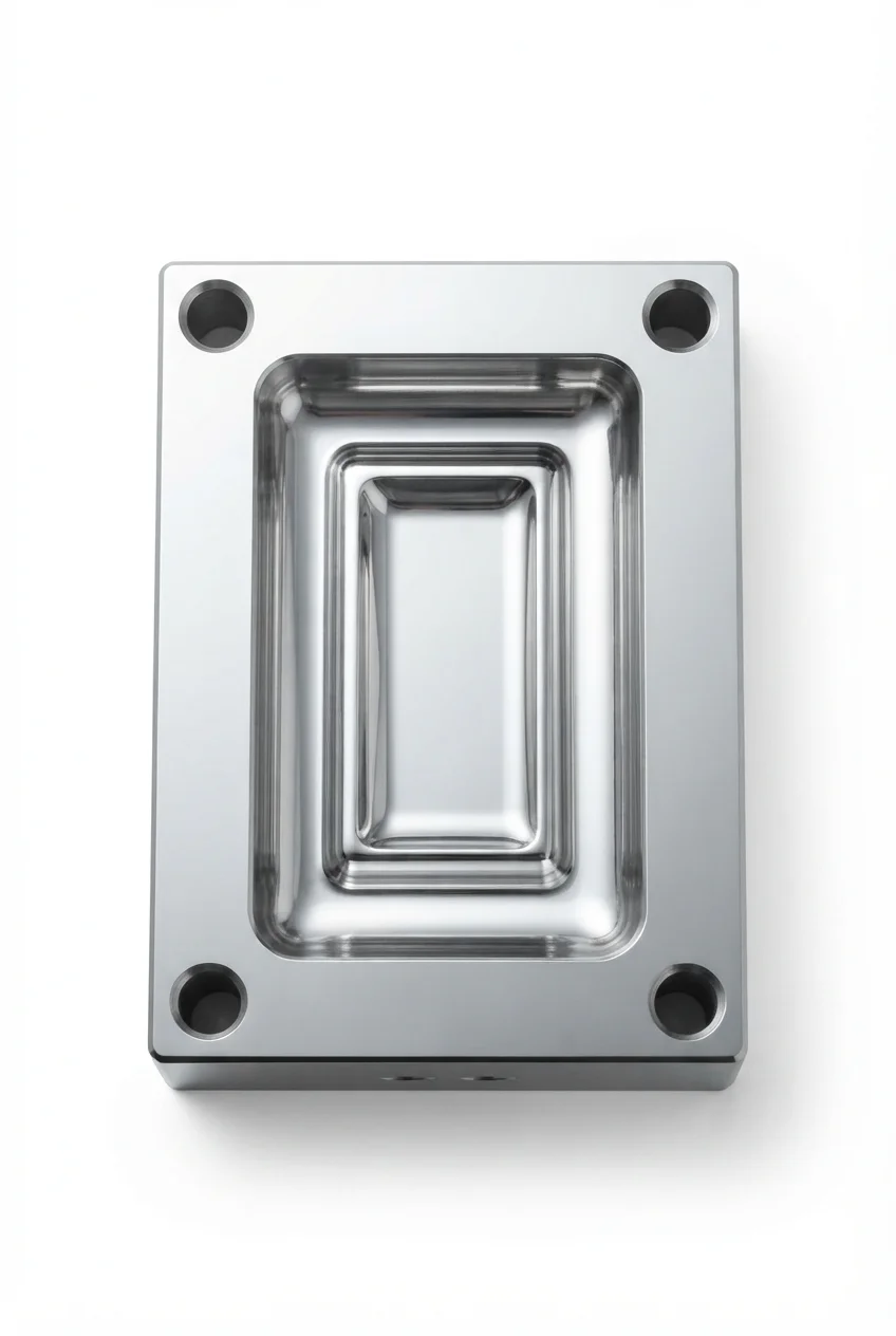 Mirror-polished-S136-stainless-steel-mold-cavity-for-optical-and-medical-parts