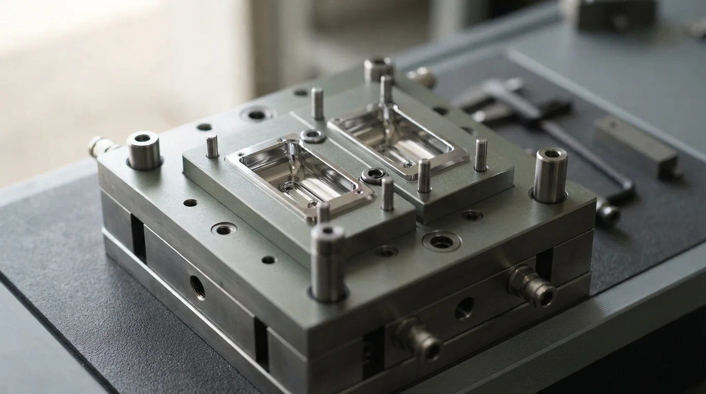 Pre-hardened-NAK80-steel-injection-mold-core-with-mirror-finish
