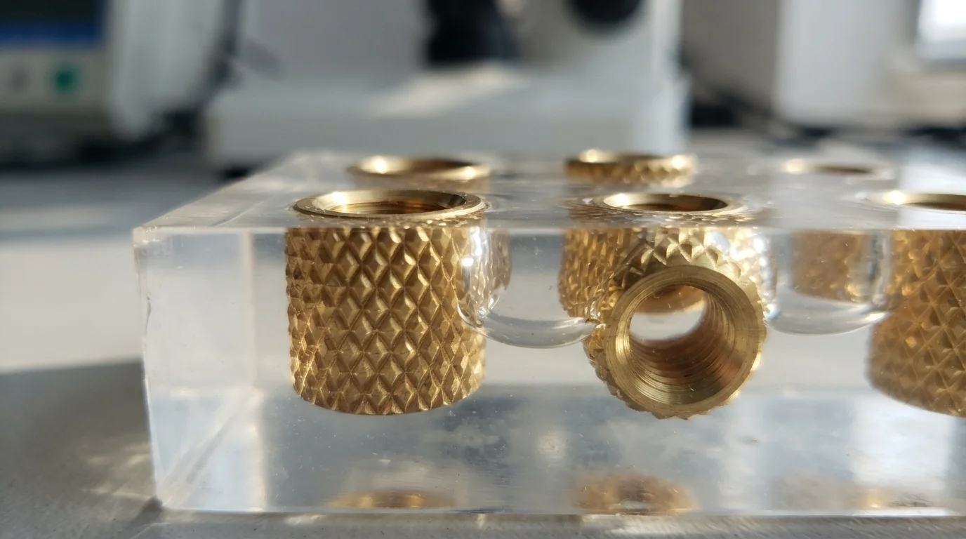 diamond-knurled-brass-insert