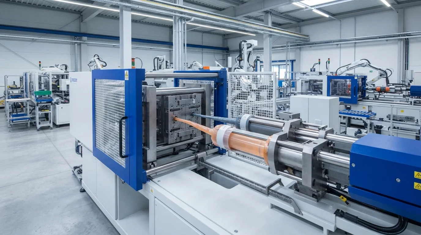 dual-barrel-injection-molding-press