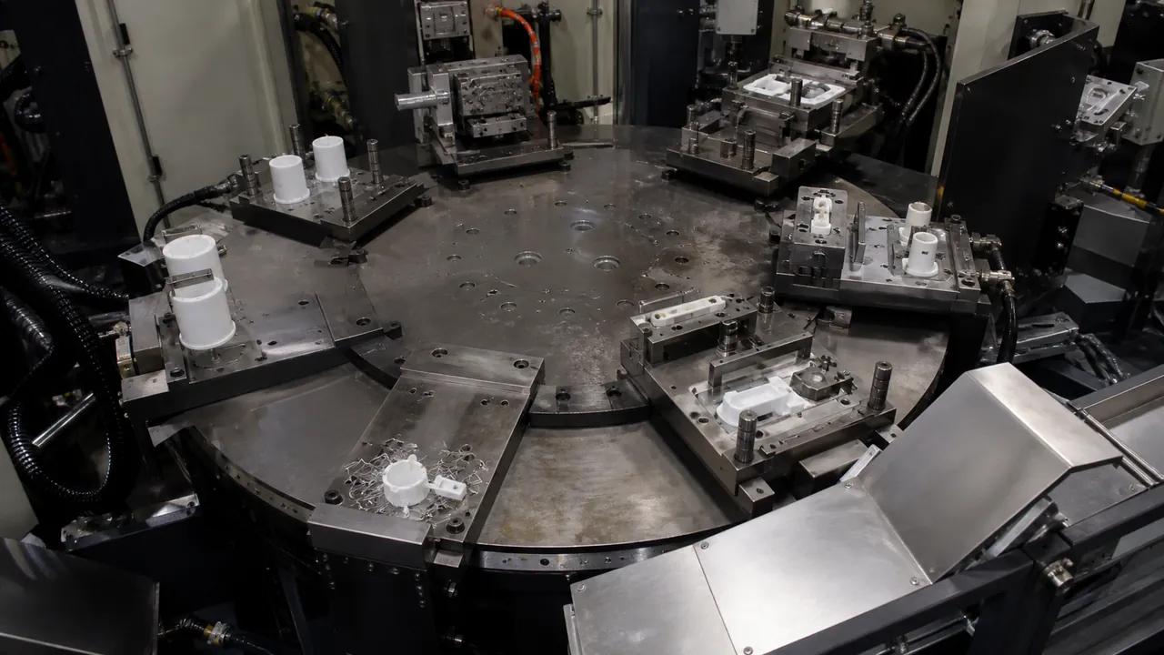 rotary-mold-station-layout