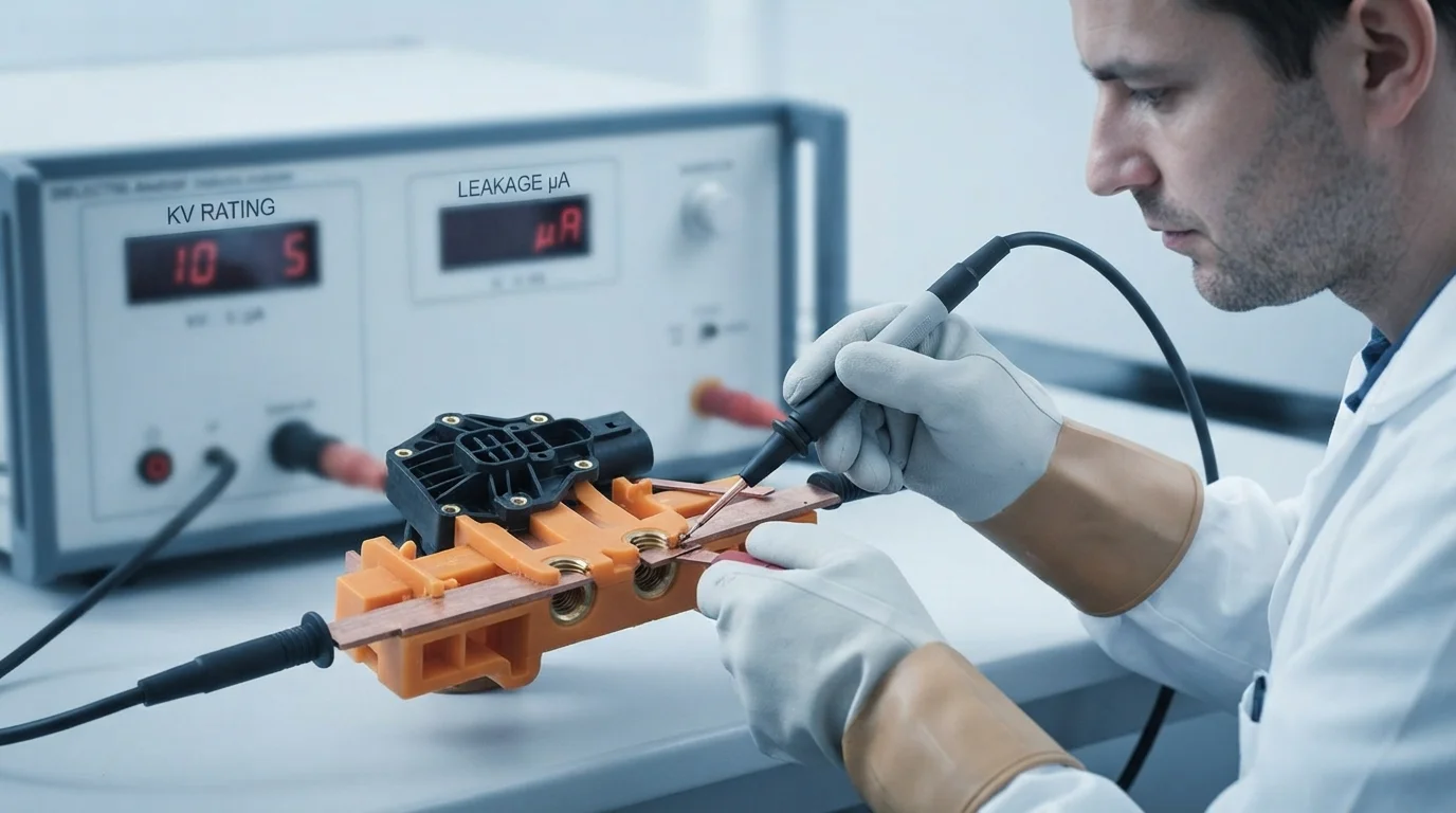 high-voltage-busbar-creepage-test