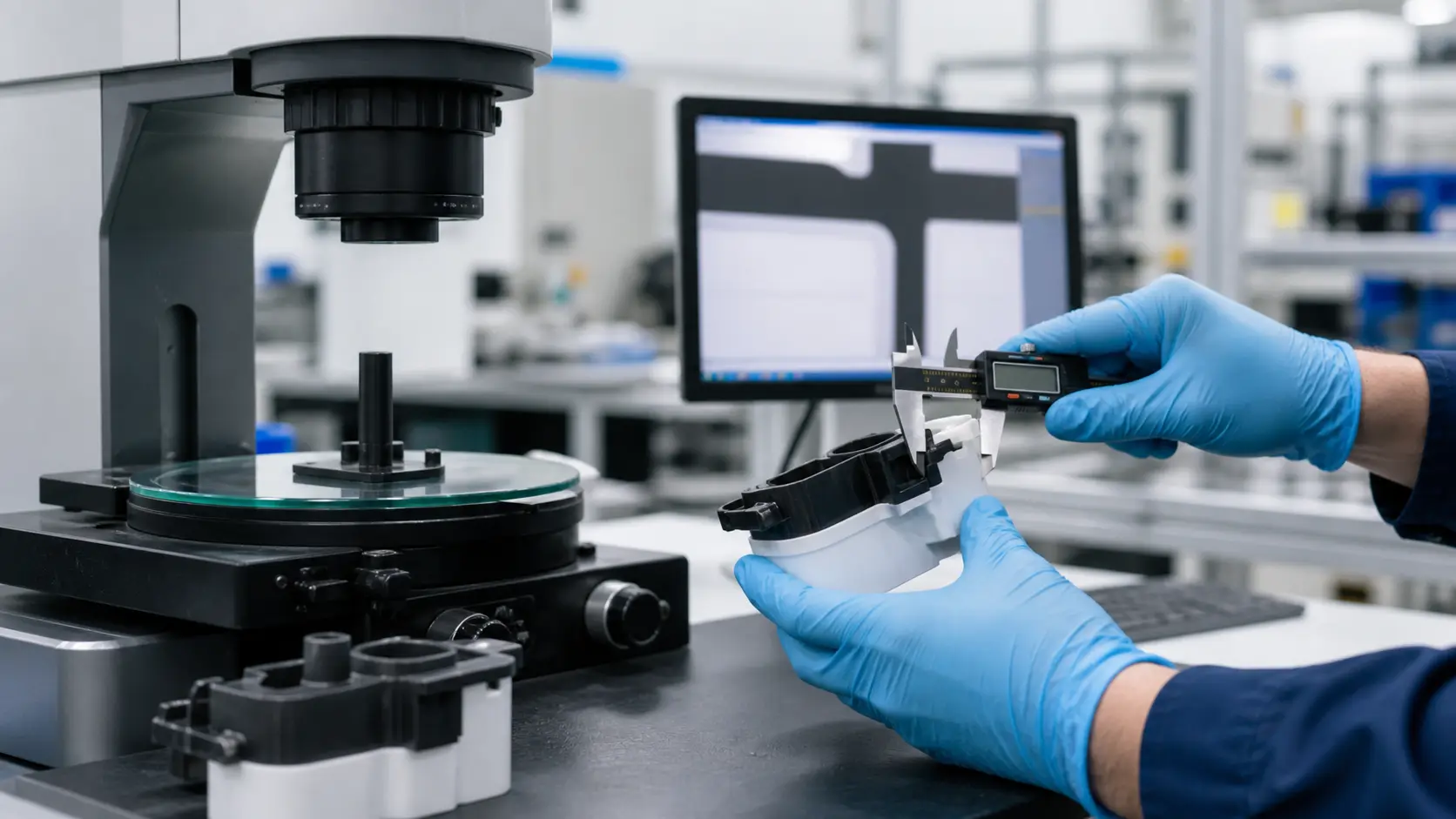 Two-shot injection molding quality control