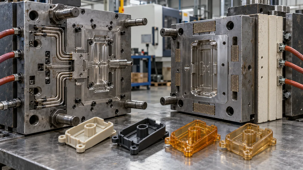 high-temperature-polymer-heated-mold-setup