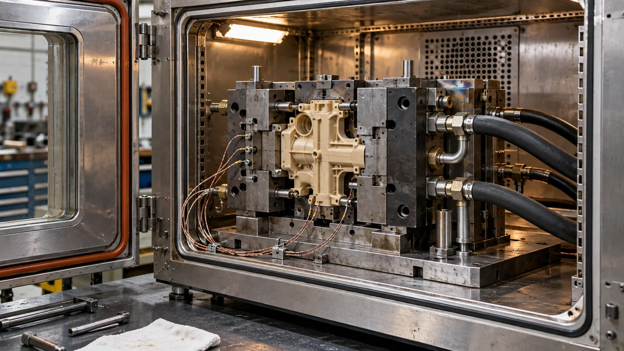 peek-molding-temperature-crystallinity-inspection-samples