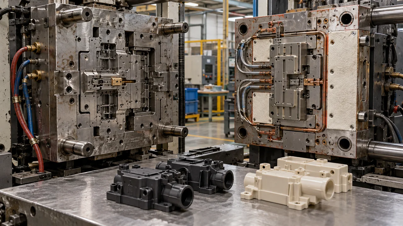 pps-peek-heated-mold-setup