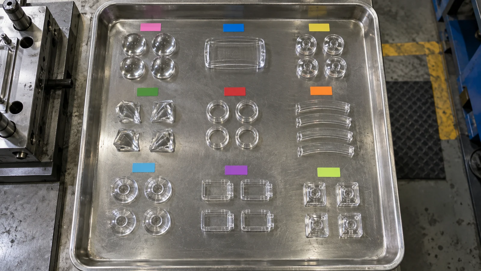cavity-separated-optical-part-sample-trays