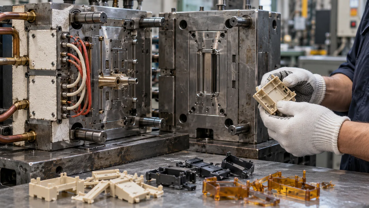 high-temperature-molding-heated-mold-setup