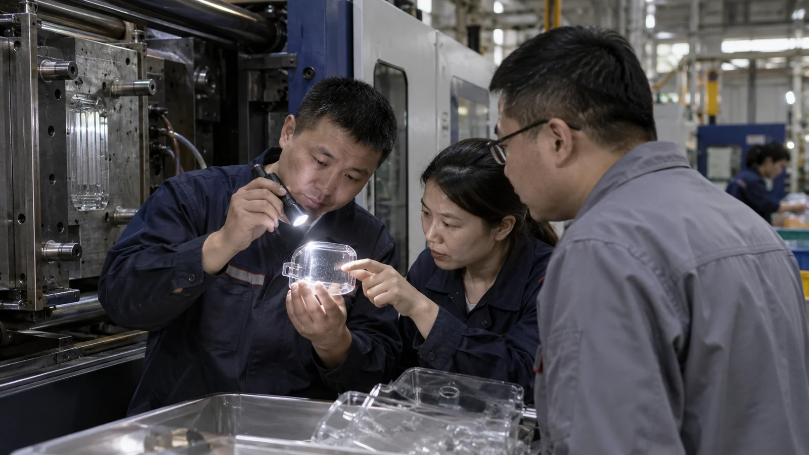 process-team-reviewing-splay-defect-parts