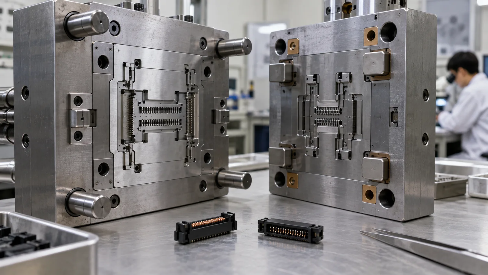 connector-mold-ejection-layout