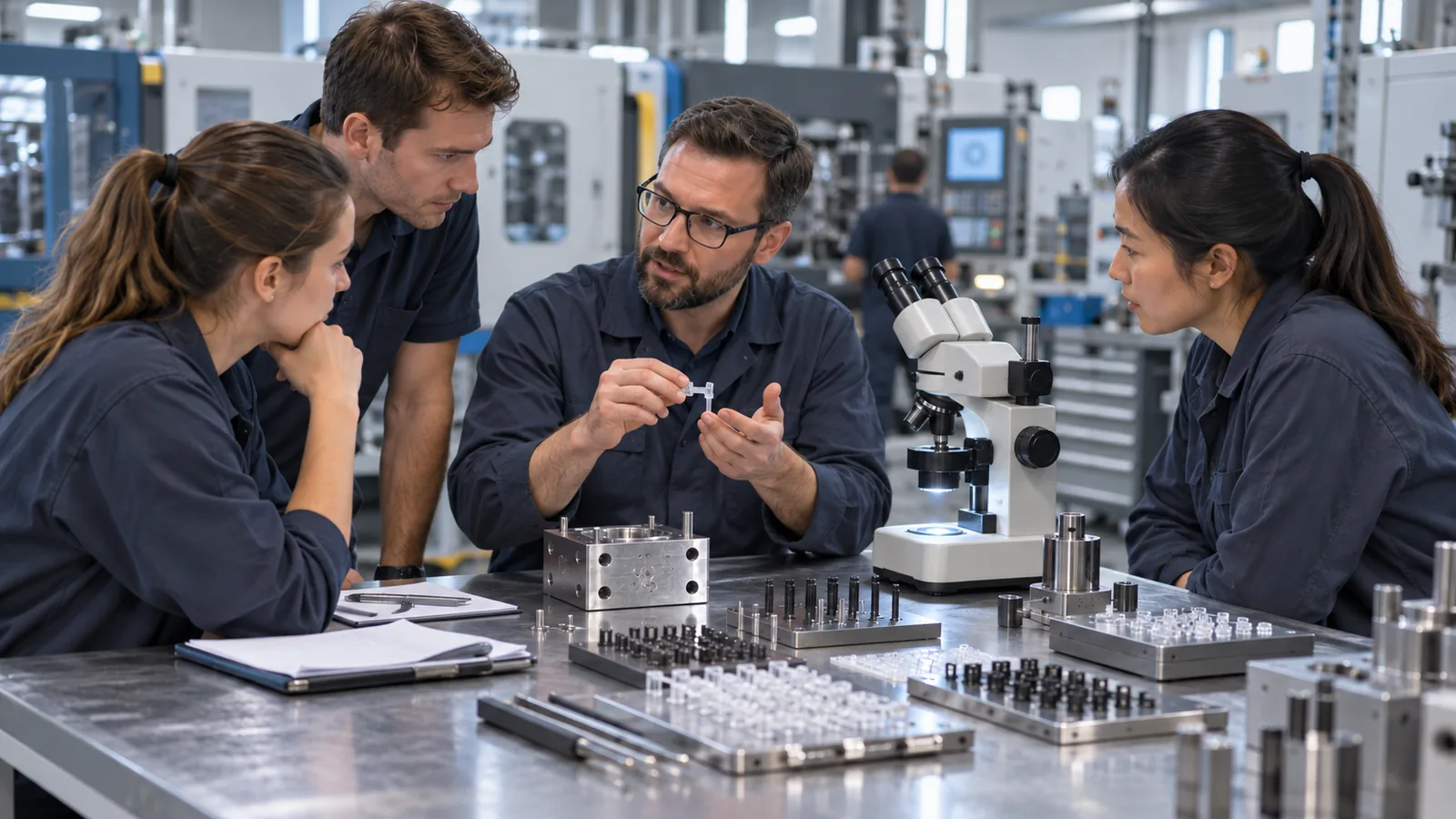 engineer-discussing-micro-molding-questions