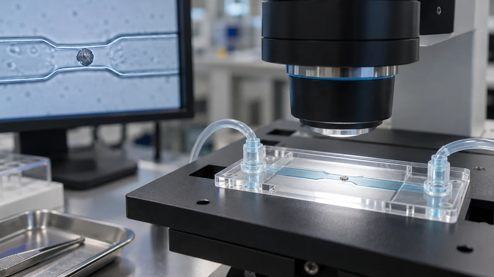 particle-blocking-molded-microchannel