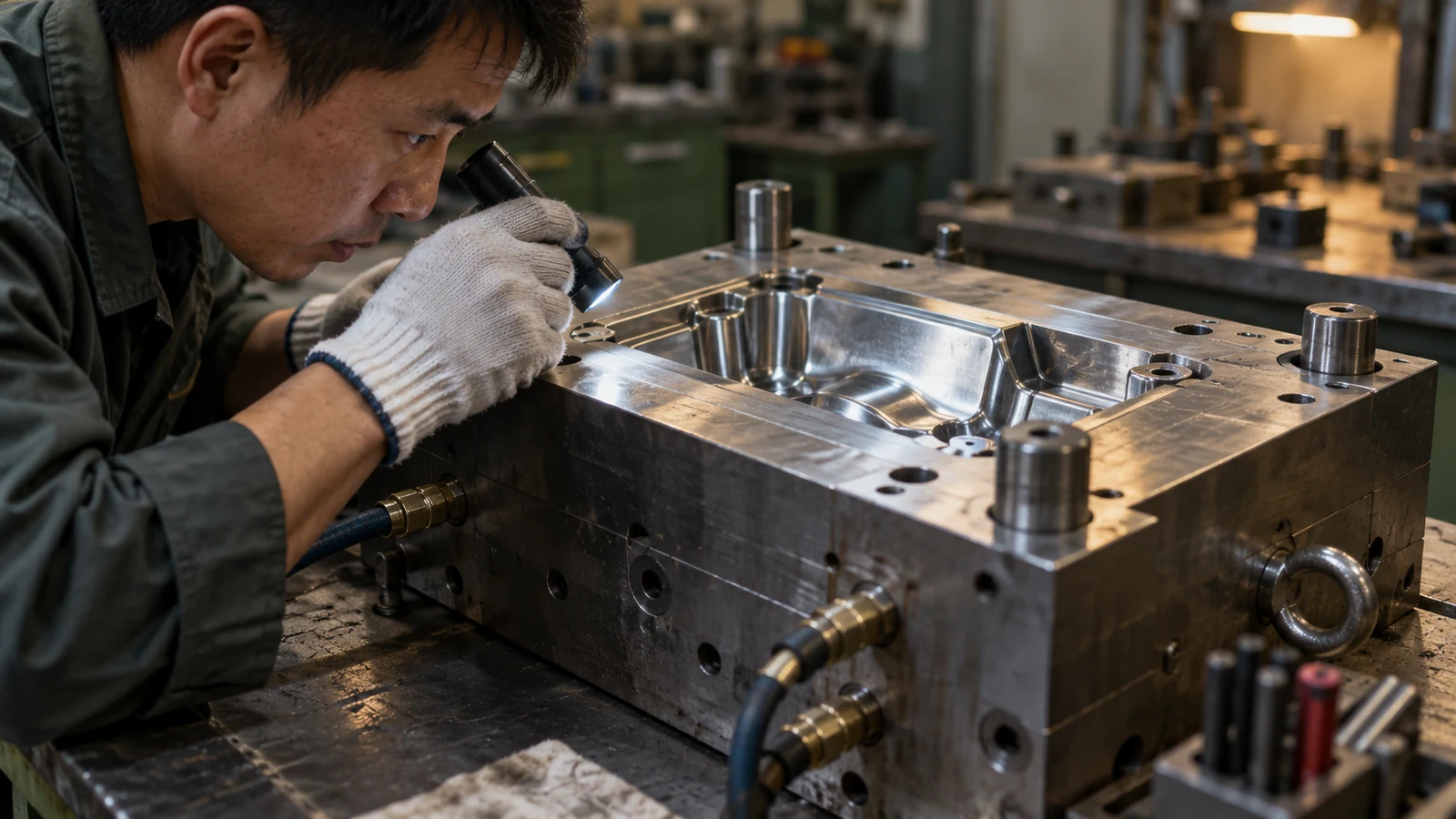 Çelik kalıp içindeki soğutma kanalları Cooling channels inside steel mold