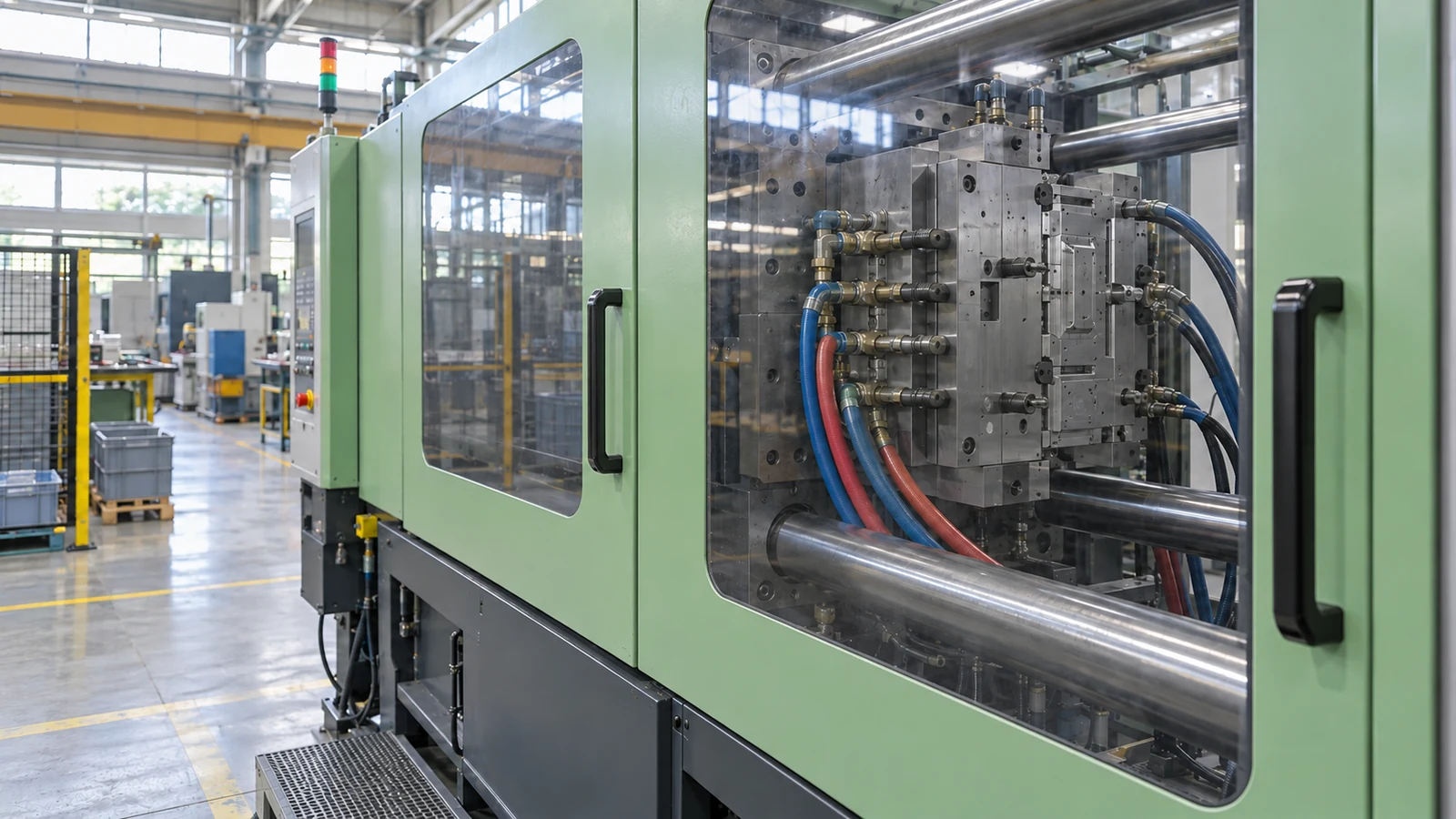 Cooling manifold at mold trial station