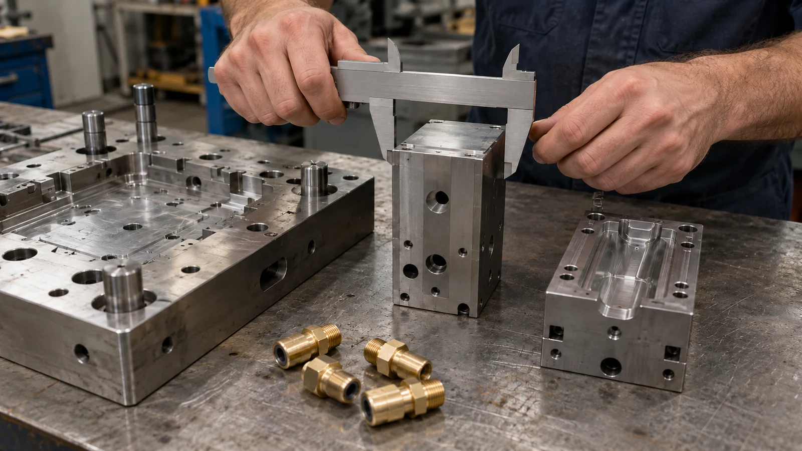 Mold base and inserts await costing