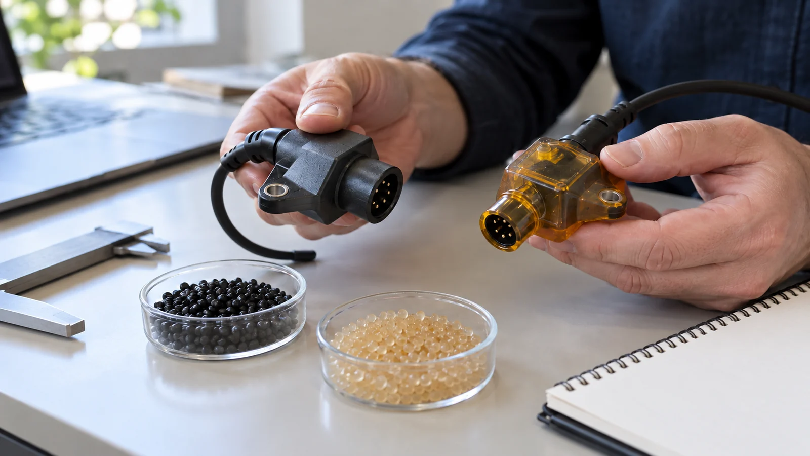 Engineer compares encapsulated electronics