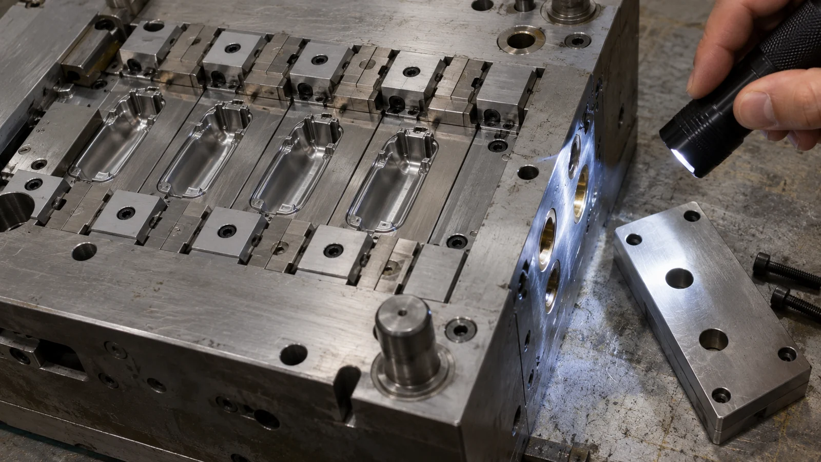 Cooling channels follow cavity geometry